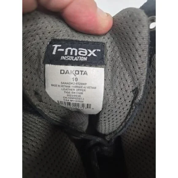 Dakota Men's 529 HD3 8 STSP Injected Welt Boots Black/Black Size 10M